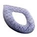 Eioflia Toilet Seat Cover Soft Toilet Seat Cushion Warmer Washable Toilet Seat Cover Pads with Zipper Grey