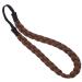 Topkids Accessories Synthetic Hair Elasticated Headbands for Women & Girls School or Work Headband Natural-Look blonde & Brunette Hair Bands for Ladies Braided Faux Hair (Brunette Braid)