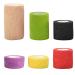 Cohesive Bandages 6 Roll Self Adhesive Football Sock Tape Vet Conforming Bandage Wrap for Dogs & Horses Pet Bandages and Dressings for Paws Wrist Tape & Ankle Sprain Tapes (6 Colours & 4 Size)