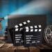 10-Piece Movie Clapboard Set | 7x8 Inch Cardboard Directors Clapper Board for Films & Photo Props - White - Buy Online on GoSupps.com