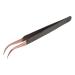 Eyelash Extension Tweezers Women Stainless Steel Precise Eyelash Tweezers For Salon (Curved Tweezers)
