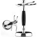 Stylish Razor Holder & Brush Stand for Men - Chrome-Plated Steel 9.5x15.5cm | Practical & Fashionable Shaving Accessory - Buy Online on GoSupps.com
