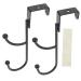 PRETYZOOM 2pcs No-Punching Creative Hanging Clothes Home for Hooks Punch- Door Multipurpose Bathroom Back