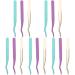 FOMIYES 15 STK eyelashes corners tweezers for eyelash extensions false eyelash remover bent bent lash extension tweezers.
