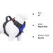 Phoepet Royal Blue XS Dog Harness - No Pull Reflective Adjustable with Front Clip & Handle | 2 Metal Rings & 3 Buckles - Buy Online on GoSupps.com