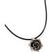 Buy Oralgo's Colorful Flower-Shaped Necklace | Irregular Sun Trailer | Black Rope Collarbone Chain - Stylish Leather Cord Alloy Jewelry - Buy Online on GoSupps.com