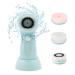 CARESHINE Facial Brush  Rechargeable Electric Rotating Face Scrubber  Electrical Facial Brush With 3 Heads Minimize Pores + Help Get Rid of Acne and Blackheads