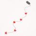 Handmade Streamline Hair Extensions Set with Love Heart Bead - Set of 3 Hair Clip Pins for Women - Buy Online on GoSupps.com
