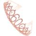 Minkissy Birthday Crown 60th Rhinestone Birthday Tiara with Comb Crystal Princess Tiara Headband for Birthday Party(Rose Gold) - Buy Online on GoSupps.com
