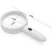 Spacmirrors Magnifying Glass Large Diameter Handheld Magnifying Glass with 3 LED Lights 1 Purple Light- 150mm Diameter-6x Distortion-Free Lens for Seniors Magnifier - Buy Online on GoSupps.com