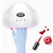 Arqumi UV Gel Nail Lamp Dryer Protection Gloves - 2 Pairs | Gel Manicure Fingerless Anti-UV Gloves for Nail Art - Cyan - Buy Online on GoSupps.com