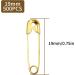 500PCS 0.75 Inch Small Safety Pins - Rust Resistant Nickel Plated Steel Set for Crafting and Sewing - Gold Color - Buy Online on GoSupps.com