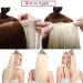 Buy Sego 60cm Wavy Clip-In Hair Extensions - Bleached Blonde 3/4 Full Head - Natural Look for Girls - Buy Online on GoSupps.com