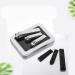 Nail Clippers Set Manicure Pedicure with Built-in Nail File Professional Nail Clippers Set 3 Pieces Ladies and Man Silver - Buy Online on GoSupps.com