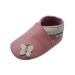 Mejale Soft leather slippers soft leather shoes slippers children slippers shoes first steps cartoon butterfly 12-18 Months Rose Papillon