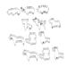 Zerodeko 18pcs Fondant Cake Cutting Dies Zoo Animal Biscuit Mold Cutters Baking Molds Animals Shape Biscuit Fruit Cake Rings for Cake Fondant Molds Cookie Mold Stainless Steel Animal World