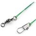 MoboRest 60PCS Fishing Leaders Stainless Steel Wire with Swivel Snap Assortment - Fishing Gear Connect for Lures Bait Rig Hooks - Buy Online on GoSupps.com