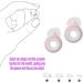 SAMAZON Ear Plugs for Noise Reduction - Pink White Anti-Snoring & Anxiety Relief - Concert & Shooting Protection - Sizes XS/S/M/L - 1 Count - Buy Online on GoSupps.com
