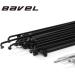 BaveL 36pcs Black Steel Spokes for Mountain Bike | 250mm-268mm with Nipples | MTB Essential - Buy Online on GoSupps.com