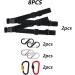 Buy SCTMDA Adjustable Backpack Chest Strap Set - 8 Pieces with S-Shaped Carabiners | International Shipping - Buy Online on GoSupps.com