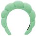 Halemet Spa Headband for Women Terry Cloth Headband for Washing Face Makeup Skincare Headband Puffy Headband 2023 Terry-Green