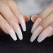 Shop CoolNail Ombre Gradient Pink Nude White French Ballerina Press-On Nails | Extra Long Coffin Style UV Gel - L5264 - Buy Online on GoSupps.com