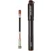 UNICHE Tech HV Bike Frame Pump with Gauge Fits Presta & Schrader - High Volume - Portable Mini Bicycle Pump for Mountain and BMX Bikes, Includes Mount Kit  Large Black