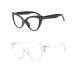 Oversized Cat Eye Reading Glasses for Women Fashion Cute Blue Light Blocking Computer Readers(2 Mixed Color 1.75) 2 Packs 1.75 x