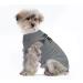 Dog clothing for small dogs dog sunscreen t-shirt cotton shirts soft and breathable dog costume clothing fit for small extra small medium dog cat (s gray) S gray