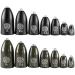 Lmab tung Bullet Weight - Texas and Carolina Rig weights for finesse fishing lead -free with inlay for percussion & pikeperch matt black 14.0 g