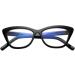 Huicai Women's Cat Eye Vintage Reading Glasses - Stylish Portable Readers in Black & Army Green | Magnification 1.0 to 4.0 - Buy Online on GoSupps.com