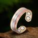 Tri Tone Magnetic Copper Rings for Women | Stylish Copper Jewelry with 4 Magnets | Women's Day Gift - Buy Online on GoSupps.com
