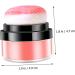 WOONEKY 2pcs Oil Control Cushion Blush Cushion Makeup Powder Blush Loose Blush for Cheeks Blusa Plastic Rosy - Buy Online on GoSupps.com