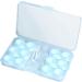 Colcolo Portable Contact Lens Storage Boxes - 6 Pairs Leak-Proof Silicone Seals Keep Lenses Clean & Clear - Blue - Buy Online on GoSupps.com