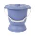 NEDLON Portable Chamber Pot with Lid Spittoon Urine Bucket with Handle Bedside Urinal for The Elderly Pregnant Women's Use (Color : Navy Blue Size : 27.5 * 25.8cm) 27.5*25.8cm Navy blue