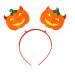 hgnxa Halloween Witch Headband Day of The Dead Nonwoven Hairband Material Kits Headpieces for All Age Festival Hair Decors Angry Pumpkin Hair