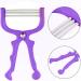 Handheld Facial Hair Epilator - Pain-Free Hair Removal for Eyebrows & Upper Lip - Salon Quality Results at Home - Purple - Buy Online on GoSupps.com