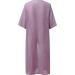 Bohemian Vacation Dresses for Women, High Waist T-Shirt Style - Trendy Purple 4X-Large - Buy Online on GoSupps.com