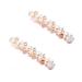 2 Count Pearl Hair Clips Fashion Hair Clip Snap Barrettes Women Girls Hair Accessories for Party Wedding Daily