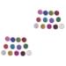 Beavorty 24 Boxes Pearl eyeshadow palette Glitter eyeshadow pigments powder eye shadow Glitter powder flash mediumx2pcs Assorted Colorx2pcs