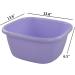 Jekiyo 16 Qt Purple Wash Basin Large Plastic Tubs 2-Pack - Convenient and Durable Storage Solution - Buy Online on GoSupps.com