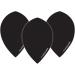 RED DRAGON Hardcore Black Extra Thick Oversized Pear Dart Flights - 4 Sets (12 Flights) - Buy Online on GoSupps.com