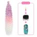 DSOAR Deep Twist Crochet Hair - 22 Inch Synthetic Ombre Kinky Curl Braided Hair Extensions - 3 Pack - Pure/Pink/60 - Buy Online on GoSupps.com