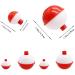 Woozettn 60 Pcs Fishing Float Hard ABS Bobber Bulk Push Button Round Buoy Floats - 1/1.5 Inch - Fishing Tackle Accessories - Buy Online on GoSupps.com