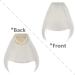 One Piece Bangs Clip in Front Fringe Clip on Hair Bang Extensions Synthetic Hairpieces with Temples #Silver Grey - Buy Online on GoSupps.com