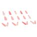 Halloween Coffin Shape Pink Ghost & Spider Web Design Press on Nails - 24 Pcs Medium Length False Nails for Women & Girls | Nail Art Kit with Glue - Buy Online on GoSupps.com