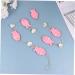 Alipis 1 Pc Fish Hanging Ornament Wedding D cor Woodsy Decor Wood Decor Pink Hanging String Shell Pink 102X4.2CM - Buy Online on GoSupps.com