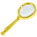 Spacmirrors Magnifying Glass 10x Magnification Handheld for Metallic Gold Fashion and N Magnifier