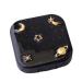 Nfegsiya contact lens container contact lens housing portable star moon contact lentils box soaking bearing mirror lentils case travel age (color: a)