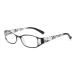 Iynwbjts Beautiful printed reading glasses for women anti-blue light retro-high-high definition glasses for older people fashionable reading glasses with myopia 018 (color: black frame size: 3.00) 3.00 Black frame